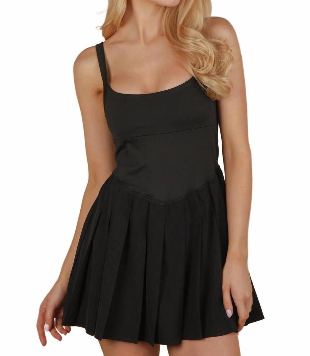 NEW VERY J pickleball action dress in black